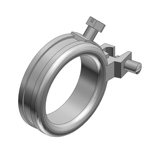 2 Inch Blackjack Grounding Bushing, Malleable Iron Zinc Plated, Wire Range 14 to 2/0 for Use with Threaded or Threadless Rigid/IMC Conduit