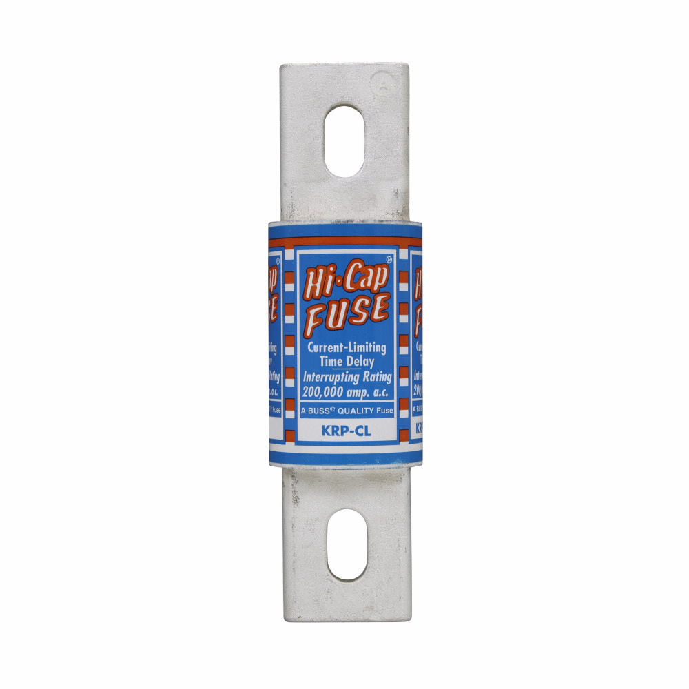 Eaton Bussmann series KRP-CL fuse, Time-delay current-limiting fuse, Large distribution switchboards, large machinery disconnects, power panelboards, 450 A, Class L, Non-indicating, Blade end x blade end, 200 kAIC at 600 V, Standard, 600 V
