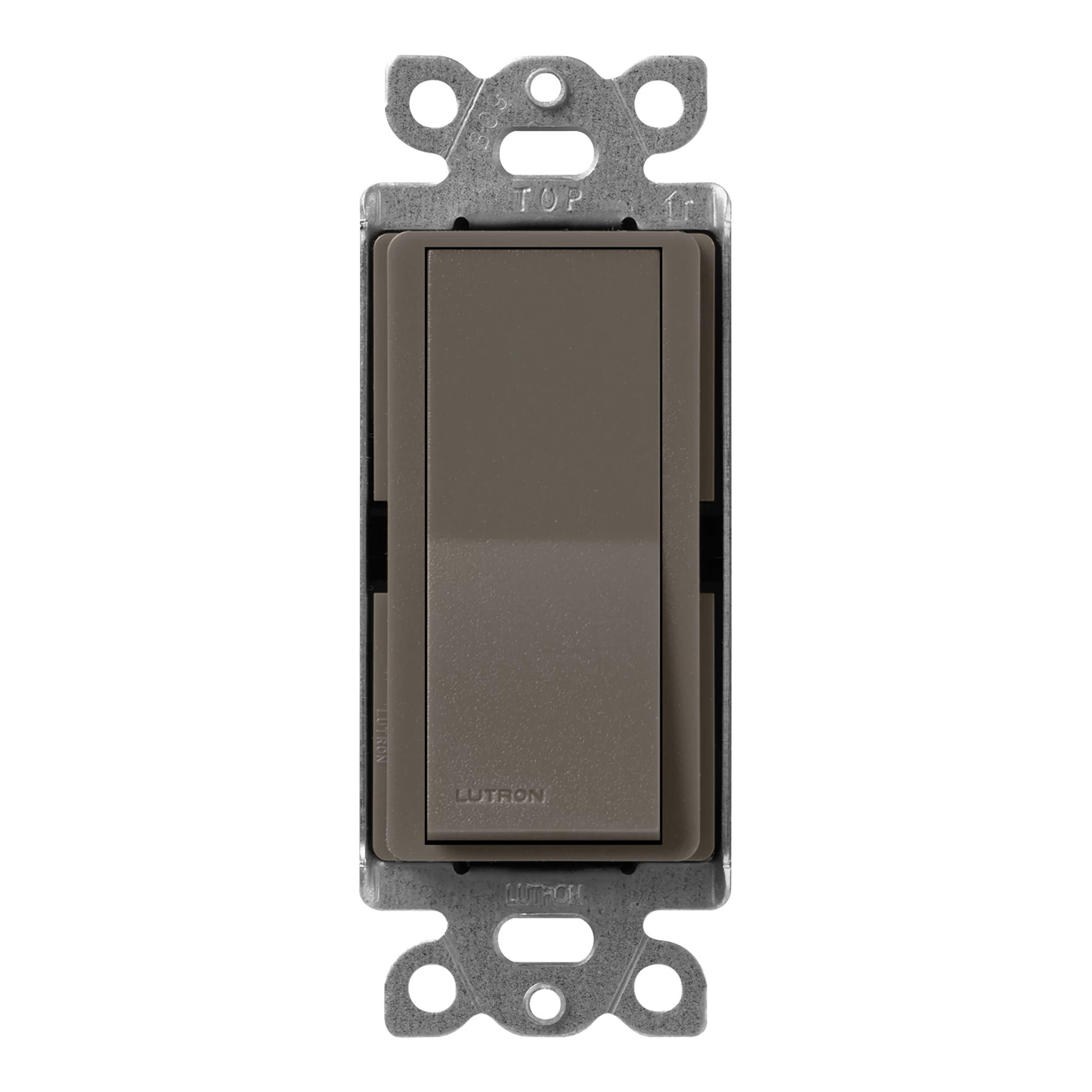 Lutron Claro 15 Amp, 3-Way On/Off Rocker Switch, Truffle