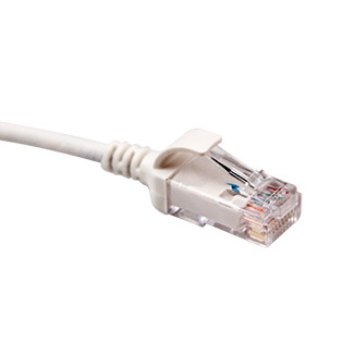 5e Ultra High Flex Patch Cable, Ethernet Cord, 2-Feet, White