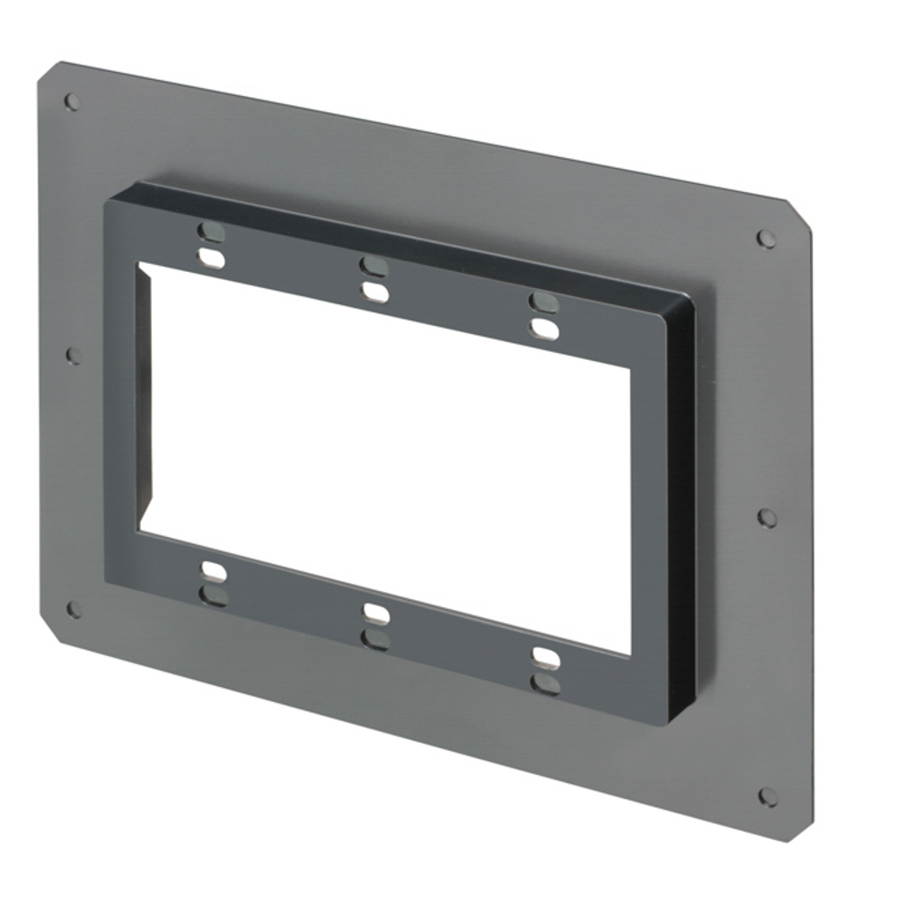 Non-metallic vapor barrier cover for three gang plastic or steel box. Designed for new work.