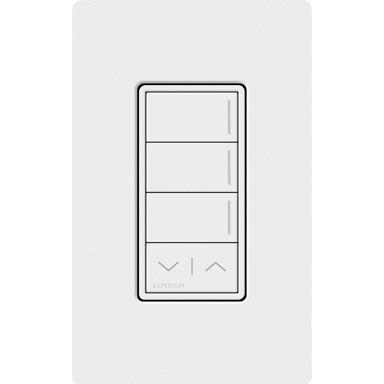 Lutron RadioRA 3 Sunnata RF 3-Button Keypad with Raise/Lower - White