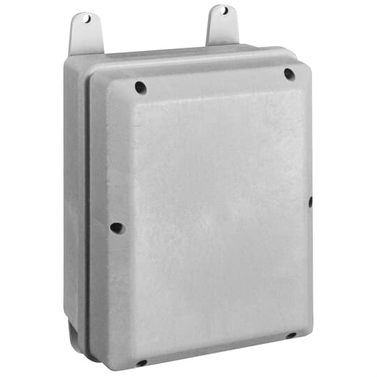 Circuit Safe Polycarbonate JIC Enclosure Assembly with Screw-On Opaque Cover, Internal Dimensions 14 Inches x 12 Inches x 6.48 Inches, External Dimensions 14.50 Inches x 12.50 Inches x 7.72 Inches