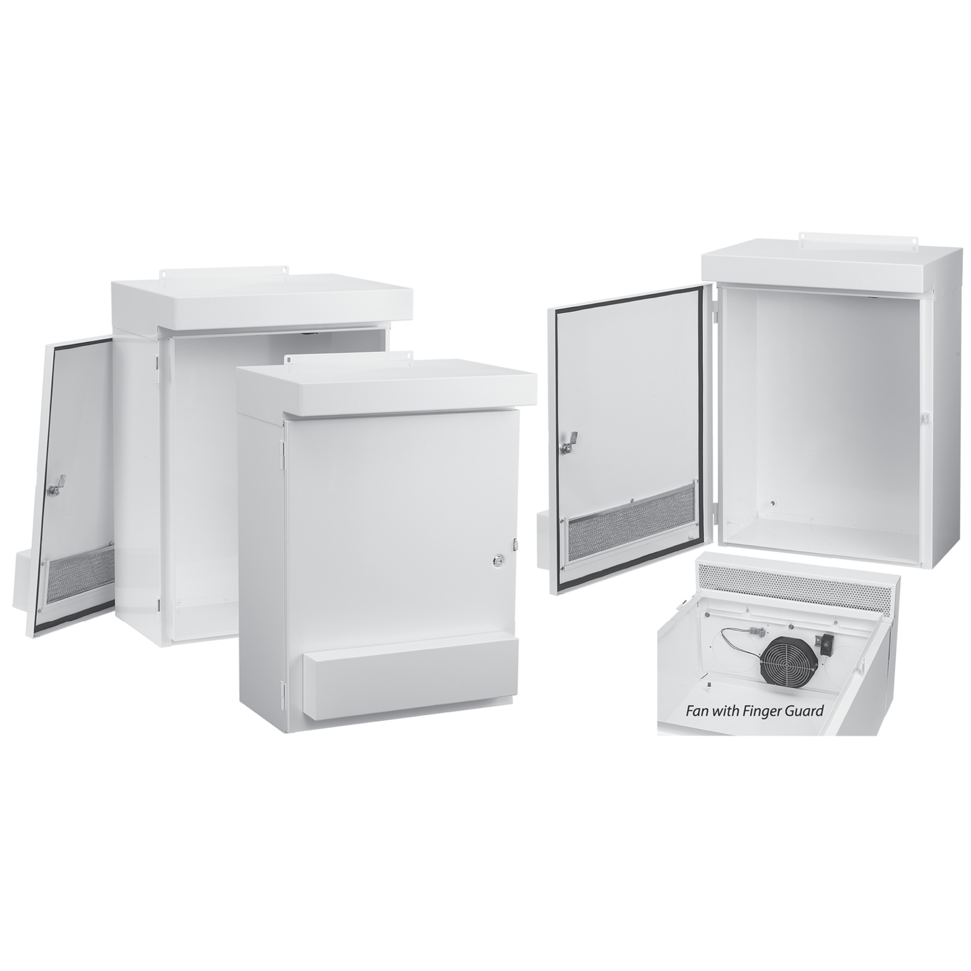 WeatherFlo with Fan Type 3R, 41.00x24.00x12.00, White, Steel