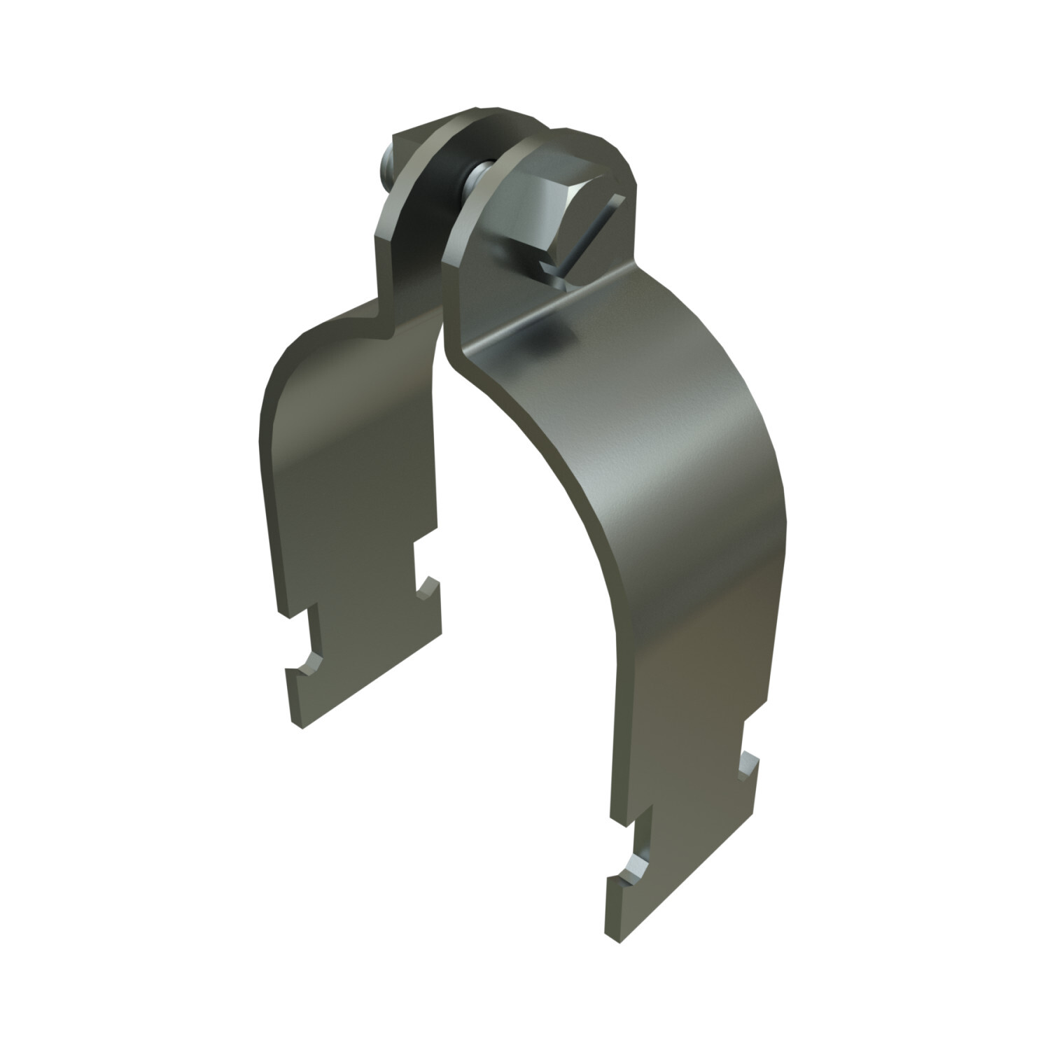 UNISTRUT PIPE CLAMP, 4", 1-1/4"x 6-1/8"x 4.75", ASSEMBLED, EG