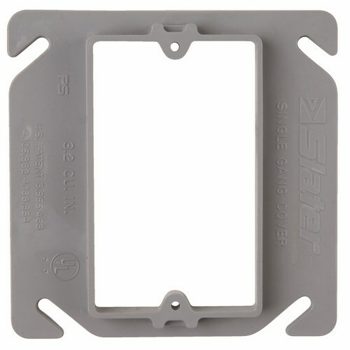 Single Gang Device Cover, raised 3/8. 100 pack.