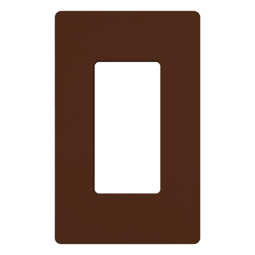 Claro Wallplate, Satin Finish, Single-gang in sienna