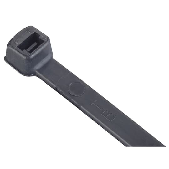 Cable Tie, Black Polyamide (Nylon 6.6) for Temperatures up to 105 Degrees Celsius (220 F), Weather and Ultraviolet Resistant for Indoor and Outdoor Applications, UL/EN/CSA62275 Type 2/21S Rated for AH-2 Plenum and as a Flexible Cable and Conduit Support, Length of 381mm (15 Inches), Width of 7.7mm (0.3 Inch), Thickness of 1.8mm (0.07 Inch), Tensile Strength Rating of 534 Newtons (120 Pounds), 100 Pack