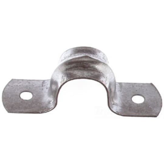 1-1/2 Inch, Steel Two Hole Strap-Zinc Plated, For Use with Rigid/IMC Conduit