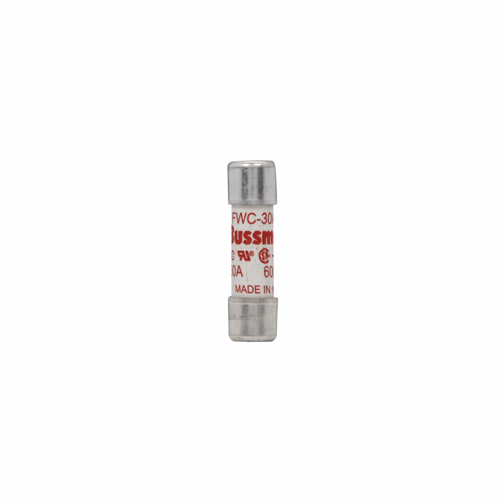 Eaton Bussmann series FWC high speed cylindrical fuse, 500V, 20A, 200 kAIC Vac, 50 kAIC at 700 Vdc, Non Indicating, High speed fuse, Ferrule end X ferrule end