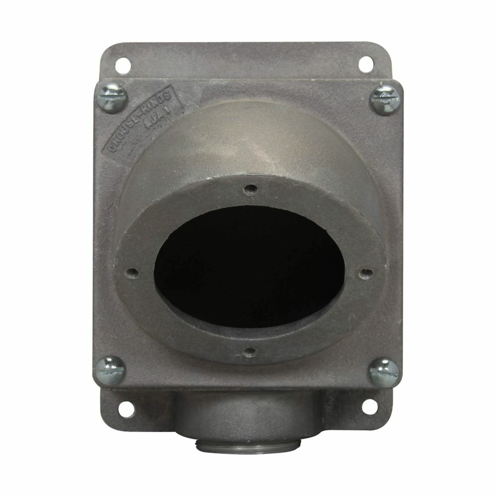 Eaton Crouse-Hinds series AJ back box and adapter assembly, 400A, One hub, Cast aluminum, 3"