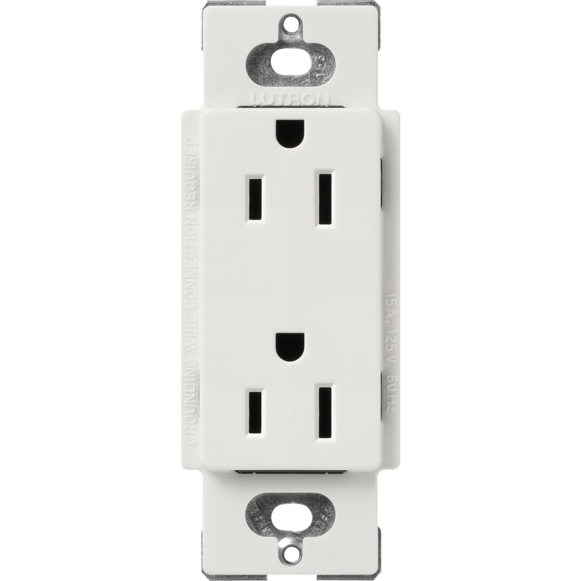 Lutron Claro 15 Amp Duplex Outlet, Lunar Gray