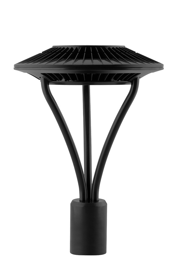 Area Light Post Top 26W, 5000k, LED Type V, Clear Lens, Black