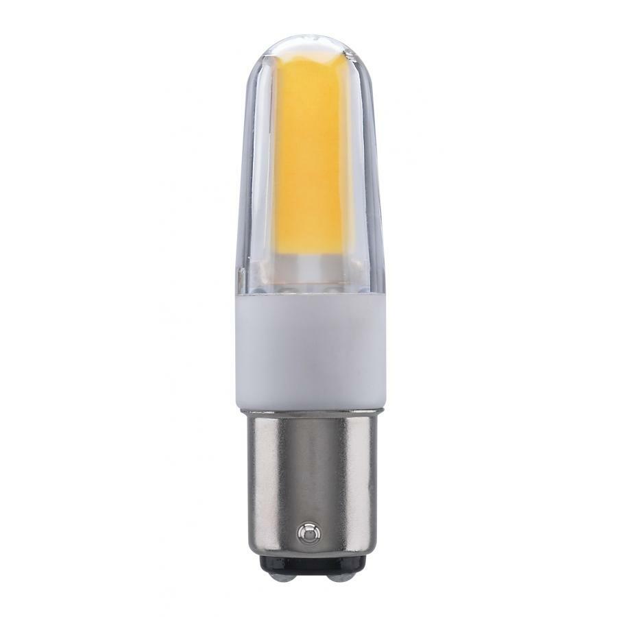 4 Watt LED 3000K Clear Double Contact Bayonet Base 120-130 Volts