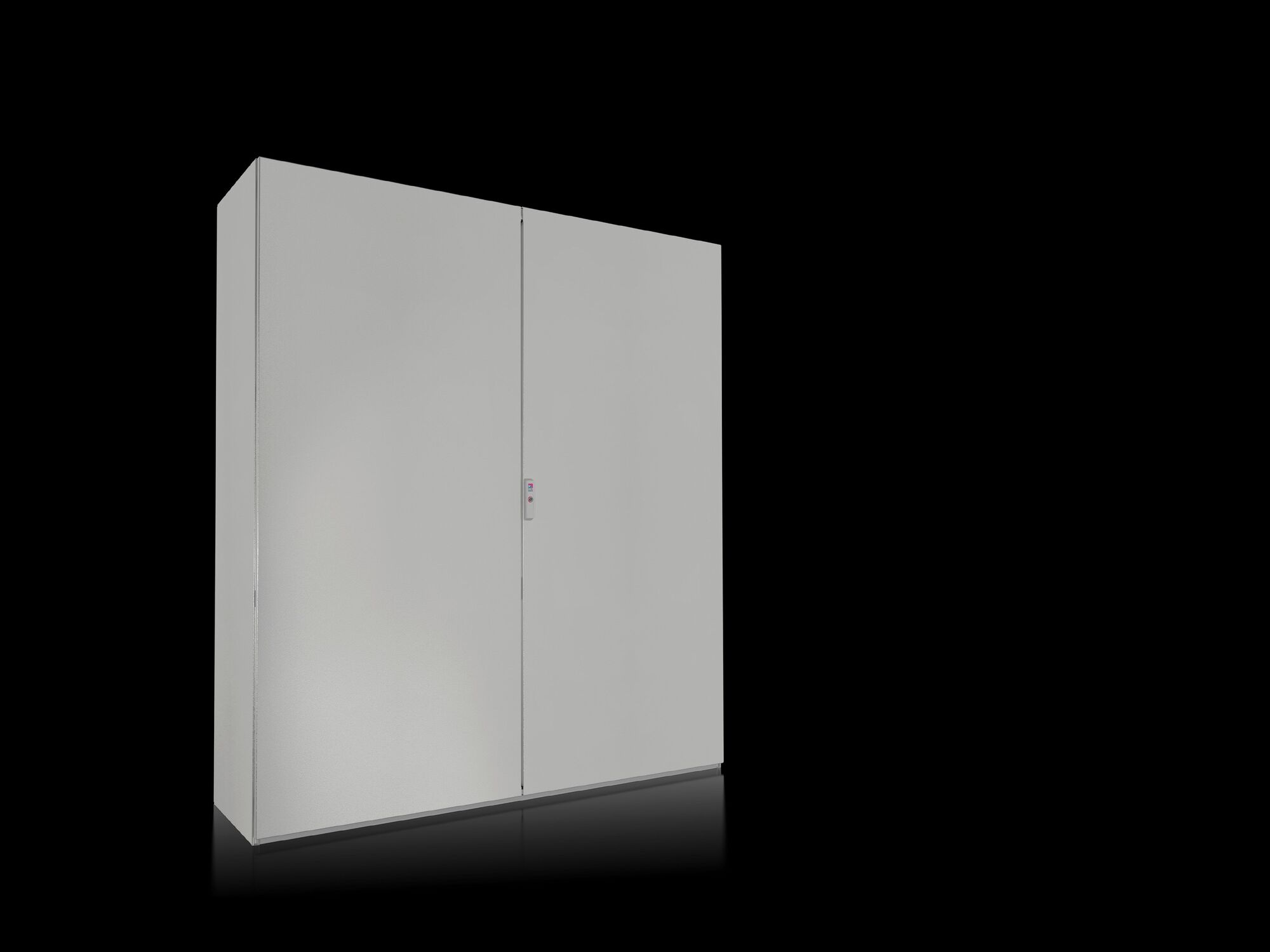 VX SE Free-standing enclosure system, WHD: 1800x2000x500 mm, carbon steel, with mounting plate, double door at the front