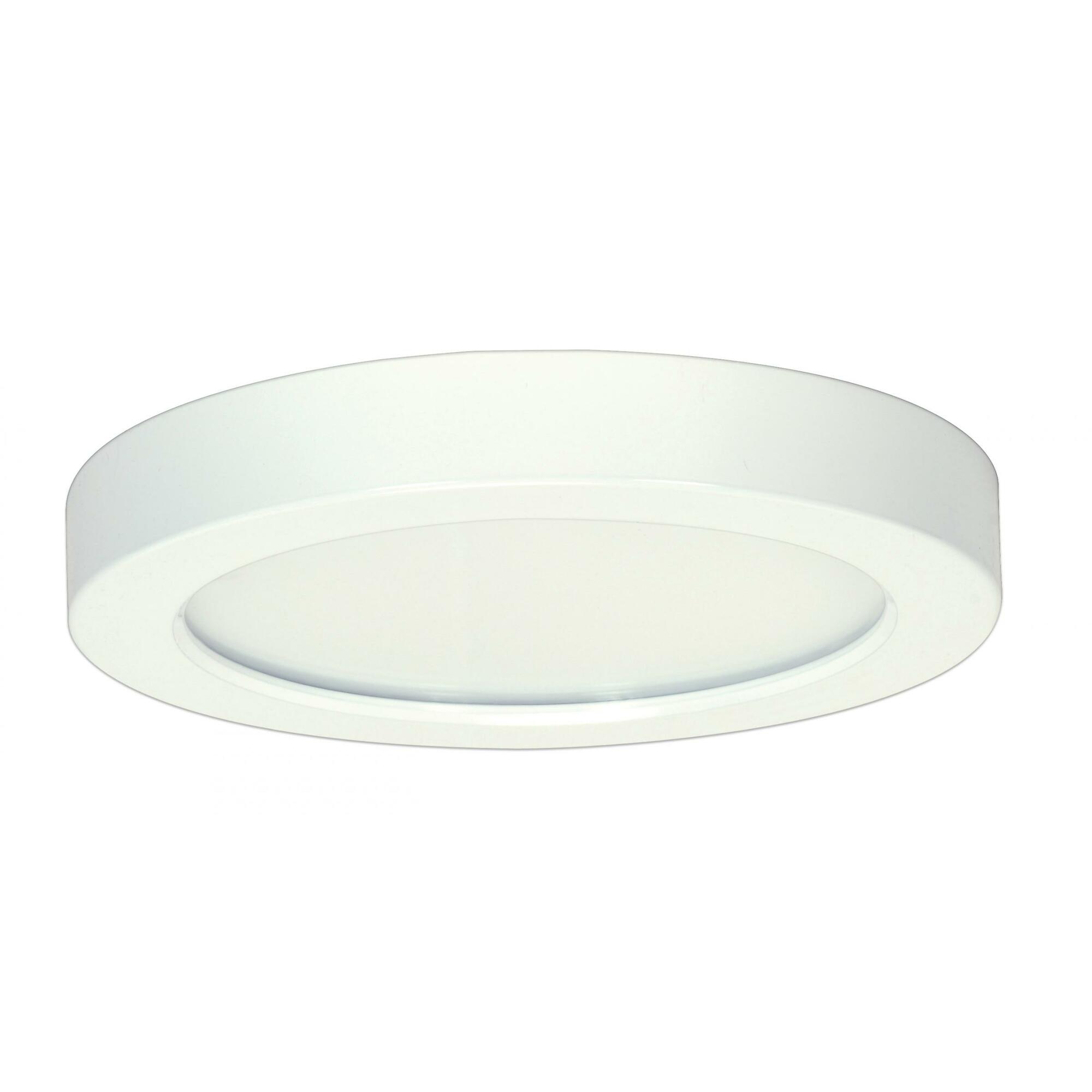 13.5 watt - 7 in. Flush Mount LED Fixture - 2700K - Round Shape - White Finish - 120 Volts
