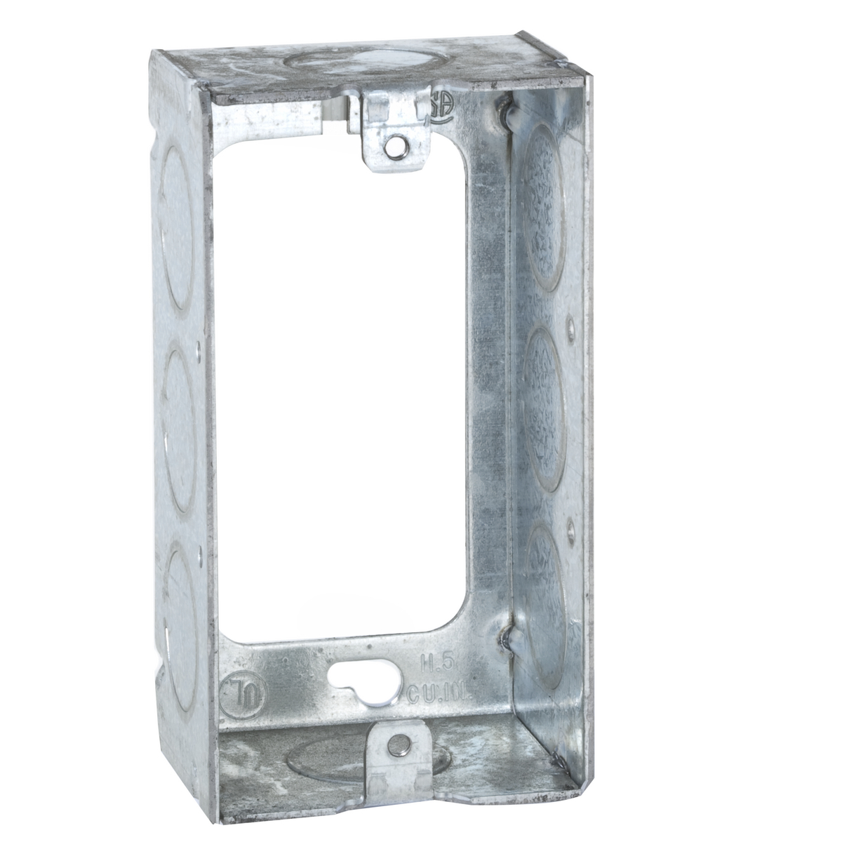 4 In. x 2 In. Handy Bx. Ext. Rings, 1-1/2 In. Dp. - Welded withConduitKO's