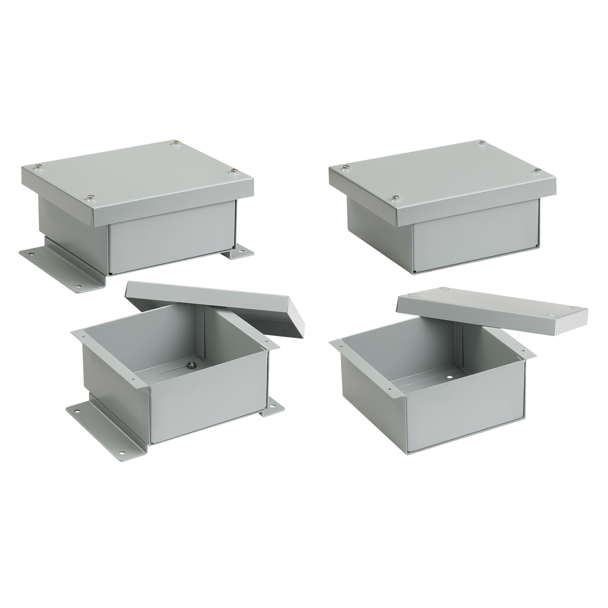 Horizontal-Mount Type 3R, 12.00x12.00x6.00, Gray, Steel