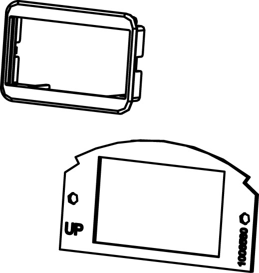 Half Gang Pass-Through Device Plate; 6 Inch Hole