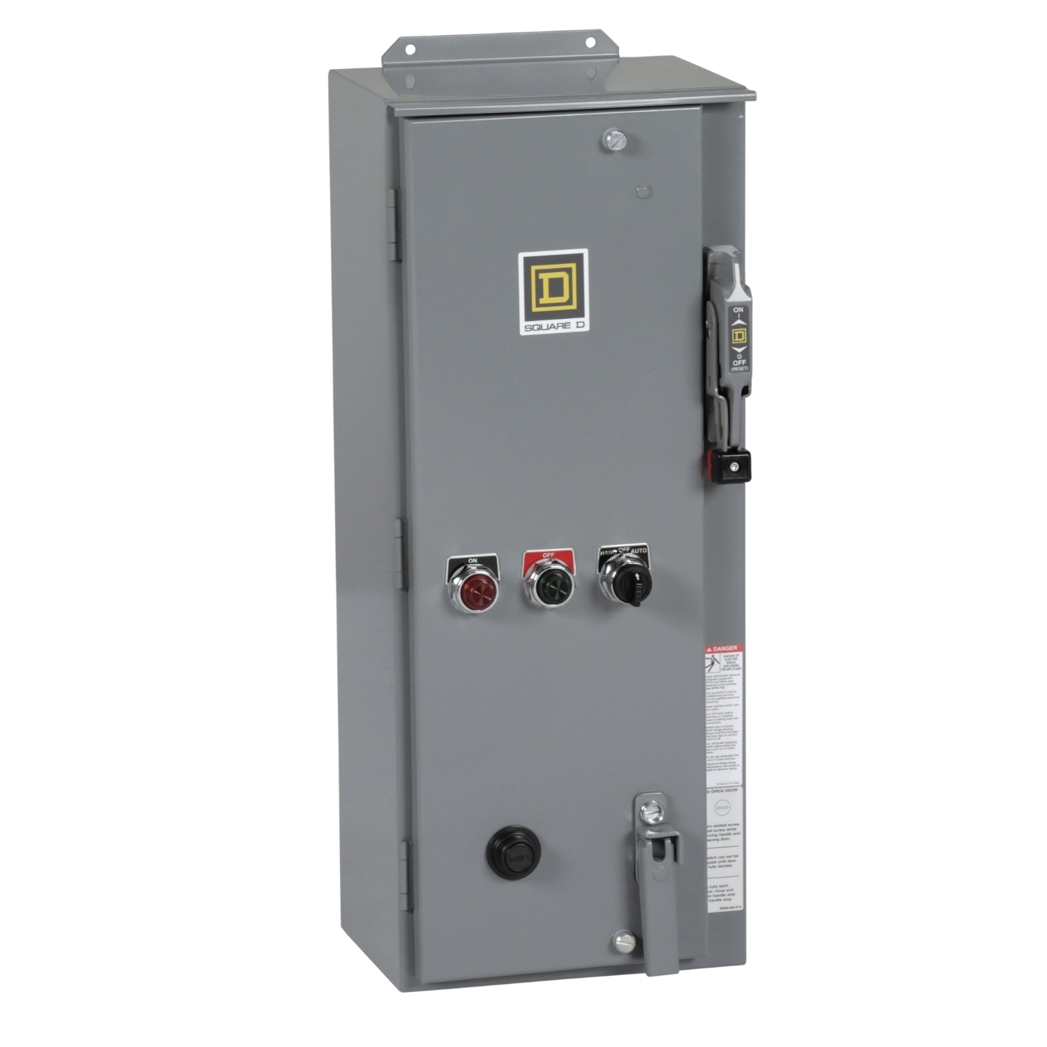 NEMA combination starter, Type S, 60A fusible disconnect, Size 2, 45A, 10HP at 240VAC, 3 phase, 3 pole, Motor Logic SSOLR, 120VAC coil, NEMA 12