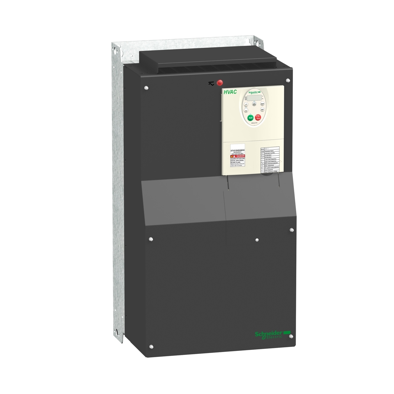 variable speed drive, Altivar 212, 30kW, 40hp, 480V, 3 phases, with EMC, IP21