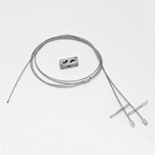 Eaton B-Line series hanging system, KwikWire wire rope, Y Toggle termination, 120K" wire length