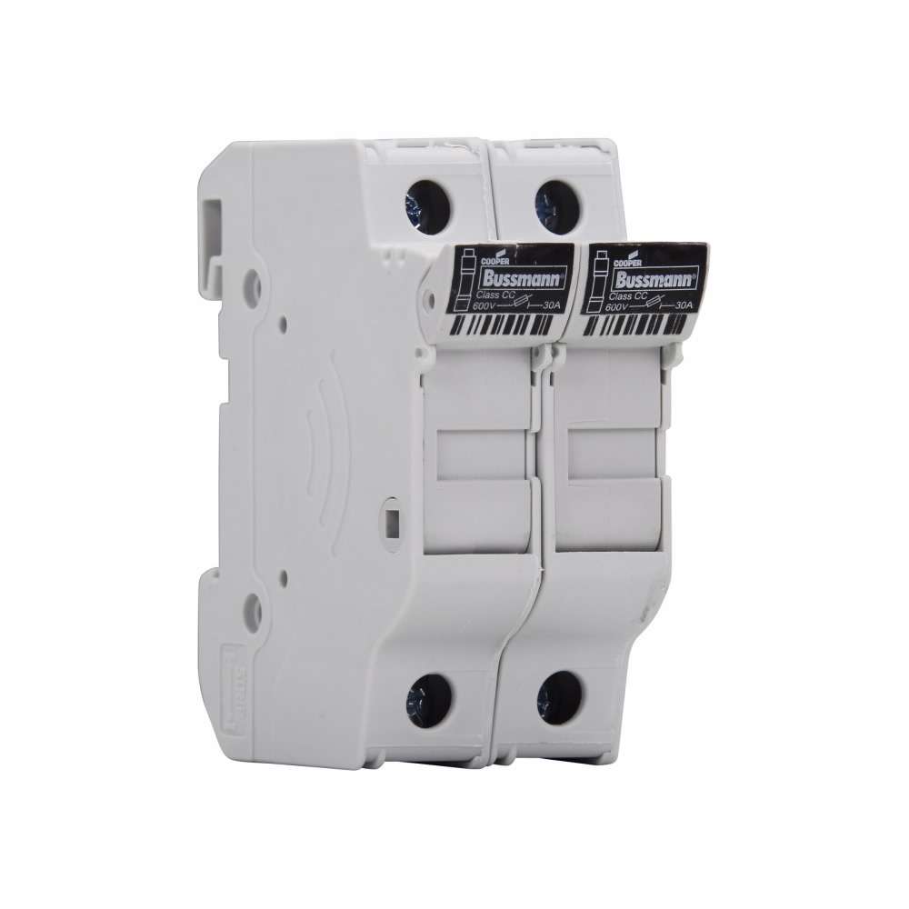 Eaton Bussmann series CHCC modular fuse holder, 48 Vdc, 30A, Two-pole