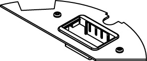  CRFB Series Communications Device Plate; (2) Ports Of Communication Devices