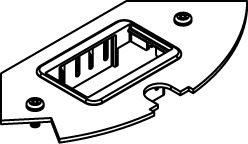 CRFB 2 PORT COMM PLATE LOC 3