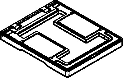 Flangeless Cut-Out Cover Assembly, For Use In Tile Applications, Material: Die Cast Aluminum, Color: Bronze