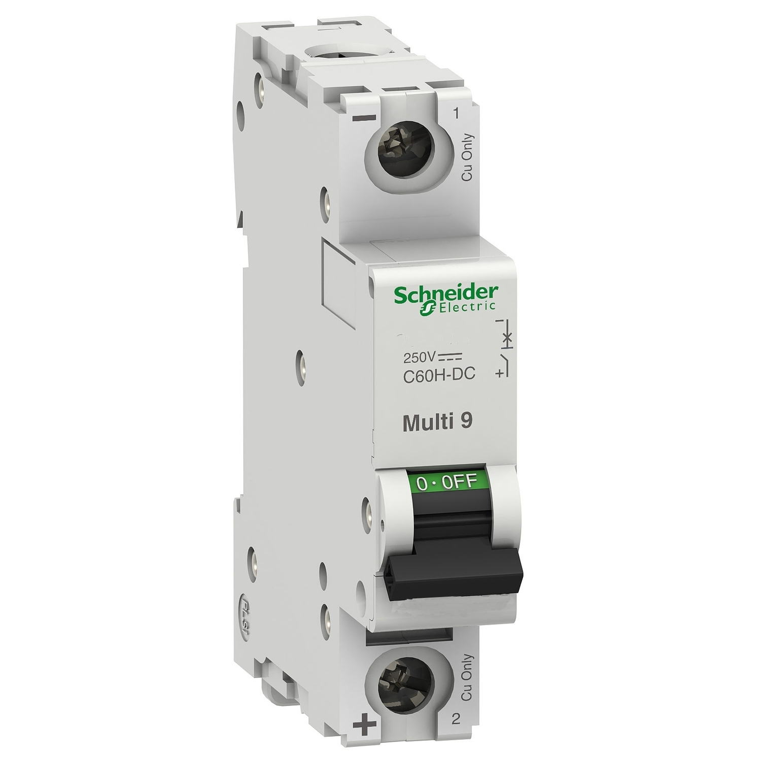 Miniature circuit breaker (MCB), Multi9 C60H-DC, 1P, 5A, C curve, 5kA (UL 1077), 6kA (IEC/EN 60947-2)