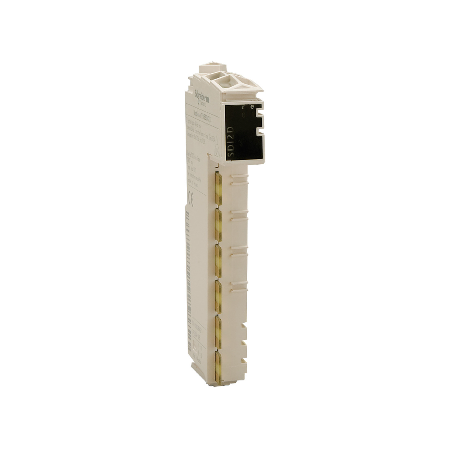discrete input module, Modicon TM5, 12DI, 24V DC sink, 1 wire