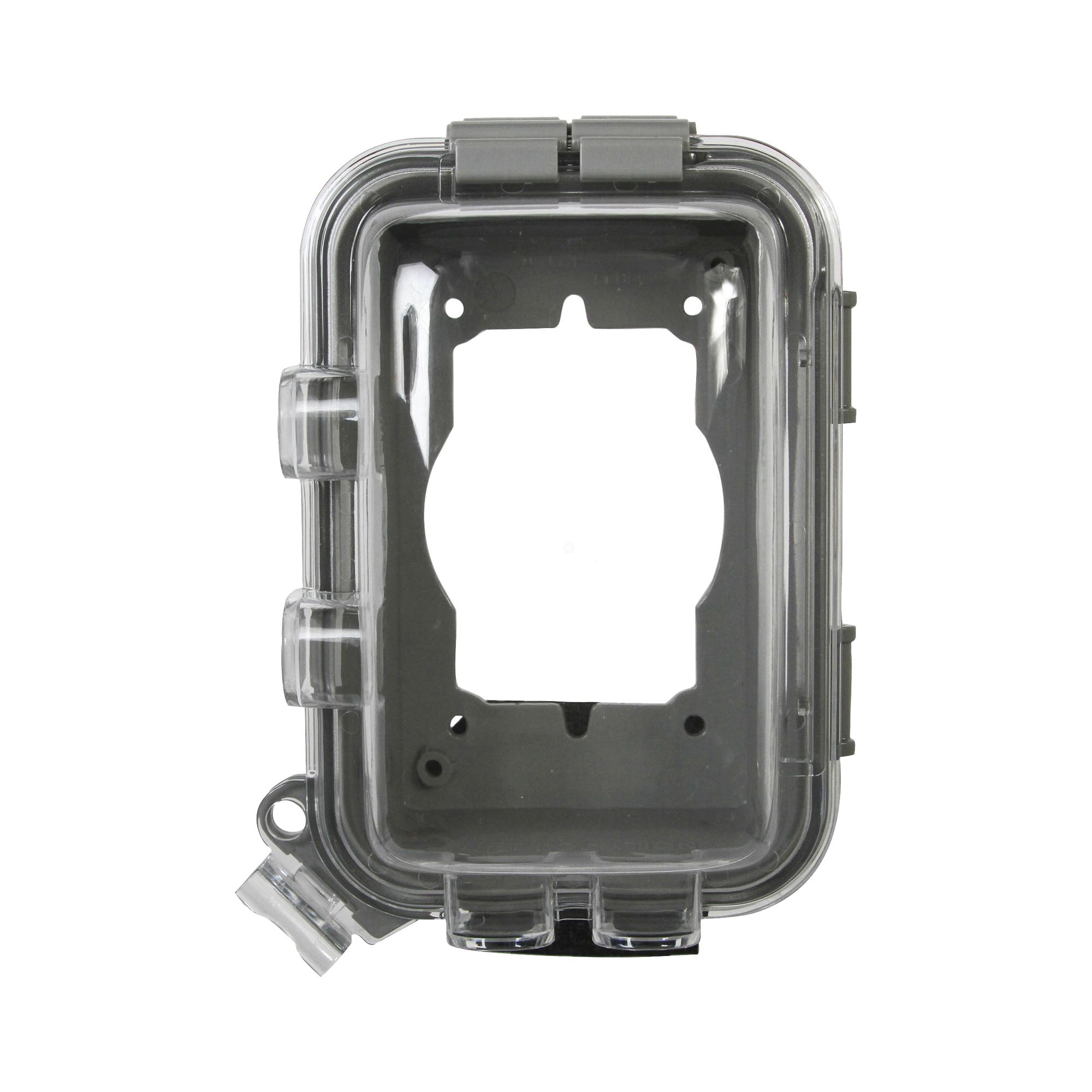 Eaton non-metallic while-in-use weather protective cover, Self-closing, 3.25 in depth, Surface mount, Gray, Multiple Configurations, Wet, Polycarbonate, Single-gang, Horizontal, vertical, Standard