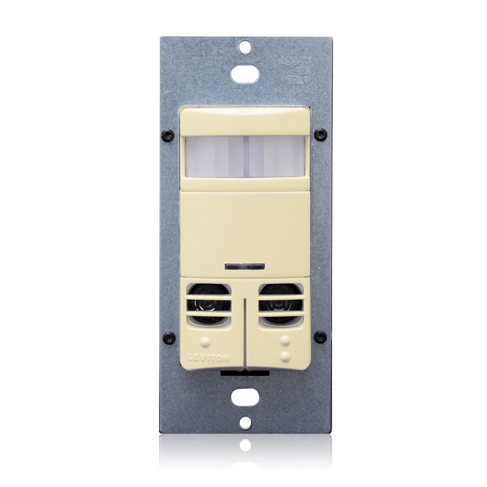  Dual Relay Multi- Tech Wall Box Occupancy Sensor, with a Neutral Wire, Ivory