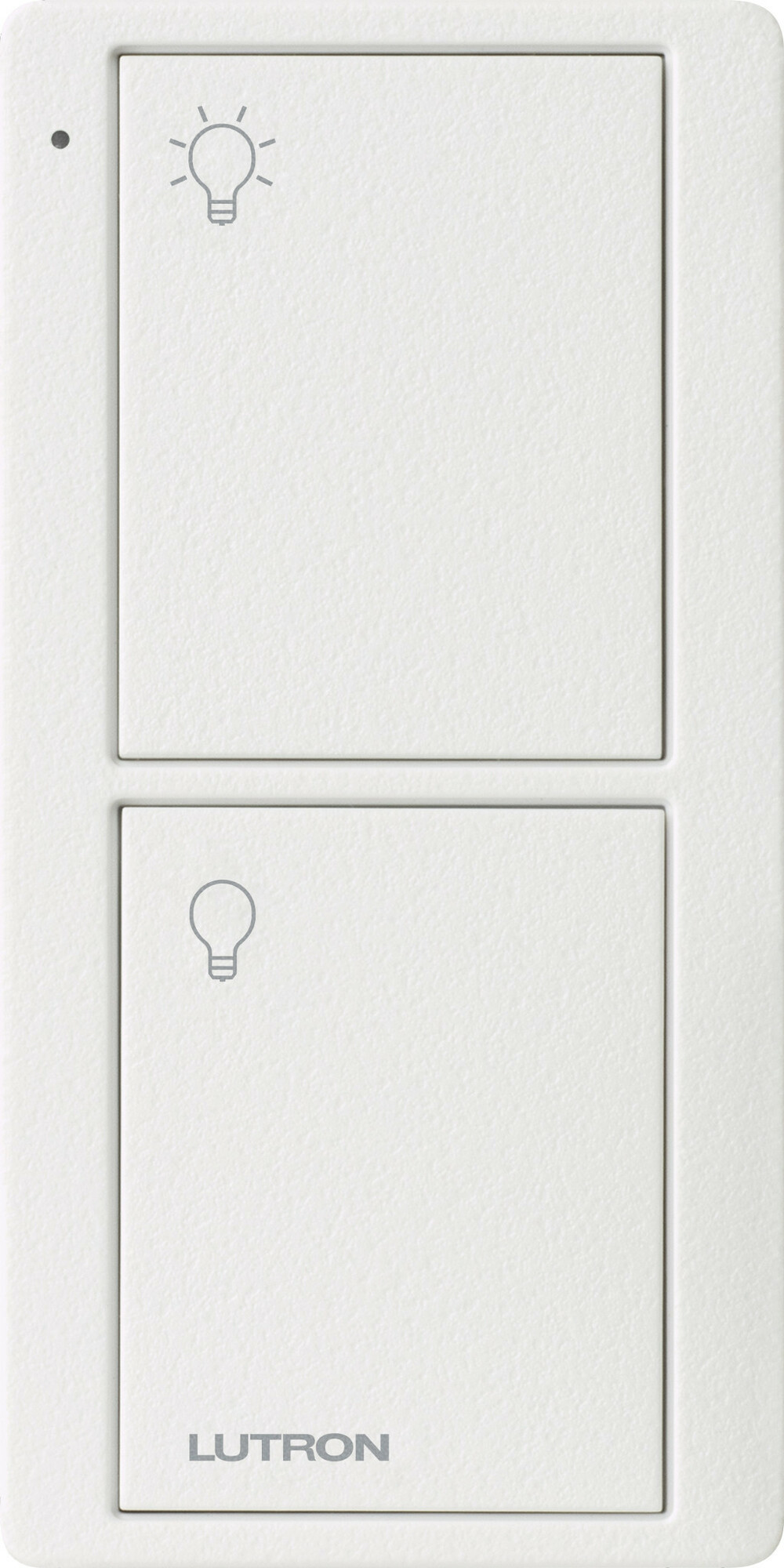 Lutron 2-Button Pico Smart Remote, with Light Icons - Snow