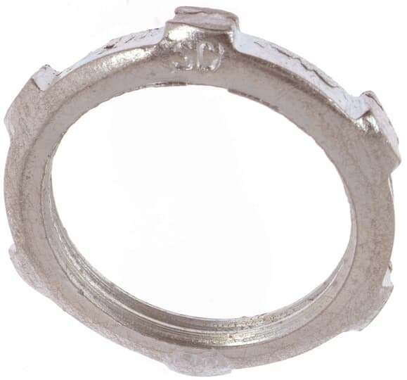 5 Inch, Steel Locknut-Zinc Plated, For Use with Rigid/IMC Conduit