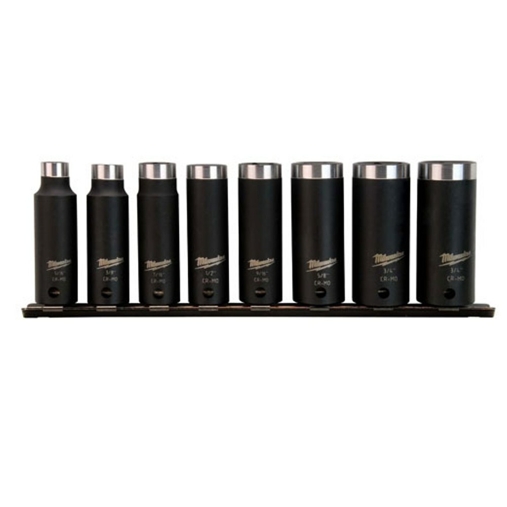 SHOCKWAVE 3/8 in. Impact Duty Deep Well Socket Set (8 Piece)