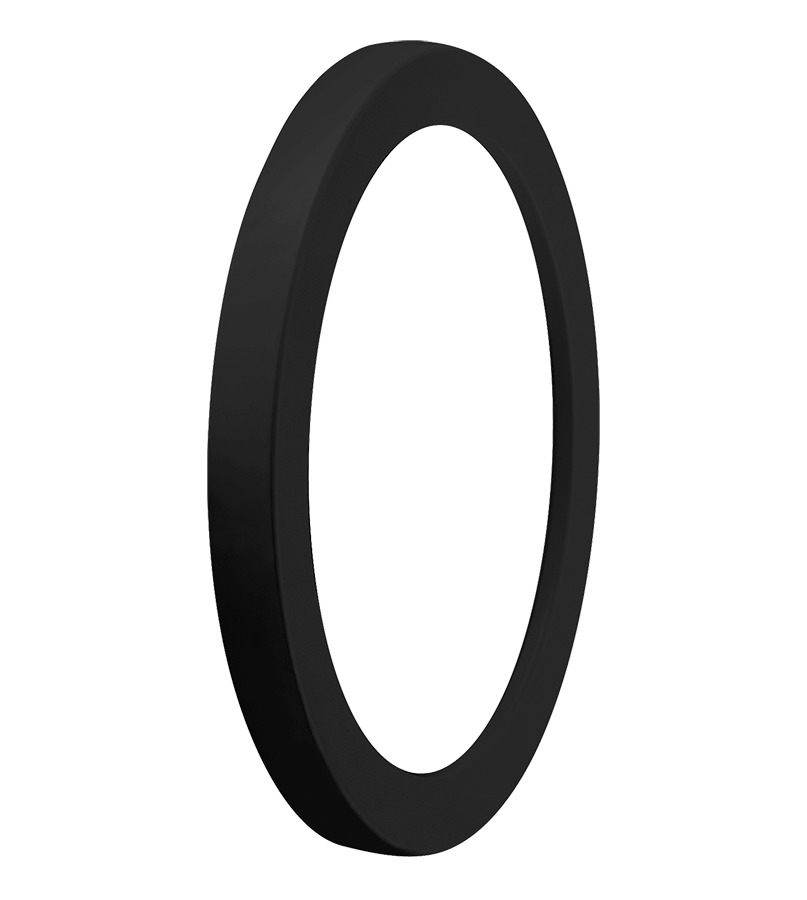 Decorative Lens & Door Frame Replacement Gnled Black With Frosted Lens
