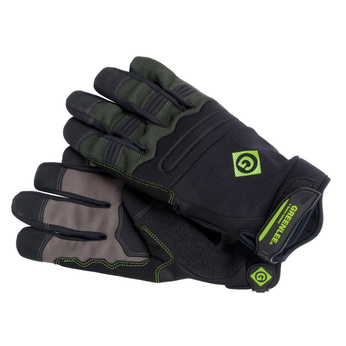 Our new gloves are made from premium materials and are designed to offer an optimal combination of dexterity, comfort and protection.     All of our new gloves include the following features: State-of-the-art moisture management fabric that wicks away sweat to keep hands dry.     High-density foam padding to absorb impact and vibration.     Double-stitched wear pads on the fingers and palms for durability.     Reinforced pull tabs make it easier to put on the gloveswhile prolonging seam life.     Stretch panels for increased dexterity and comfort.     Molded hook and loop strap adjusts comfortably to the wrists and keeps debris out.     Tradesman - form-fitting, high dexterity work gloves ideally suited for the job site.     Spandex back has corrugated padded knuckles and fingers for extra protection and flexibility.     Terry cloth thumb with flex-weave insert for brow wiping.     Full neoprene cuff with extended underside for added protection and a textured tab for pulling on the gloves.