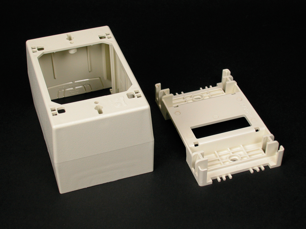One-Gang Deep Device Box Fitting, Ivory