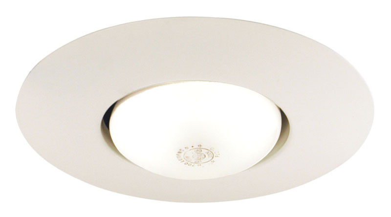 Juno 6-inch line voltage open frame trim. Ideal for applications where general or task lighting is needed. Perfect for the kitchen, reading areas, recreational areas, hallways, closets, bathroom vanities and more.