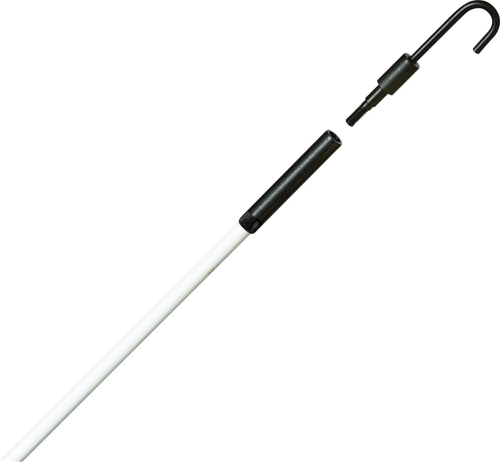 Tuff-Rod Regular Flex Fishing Pole Kit, Size: 1/4 IN, 24 FT Length, White, Fiberglass Rod, Use To Reach And Pull Wires Over Suspended Ceilings, In Cable Trays Or Through Interior Walls