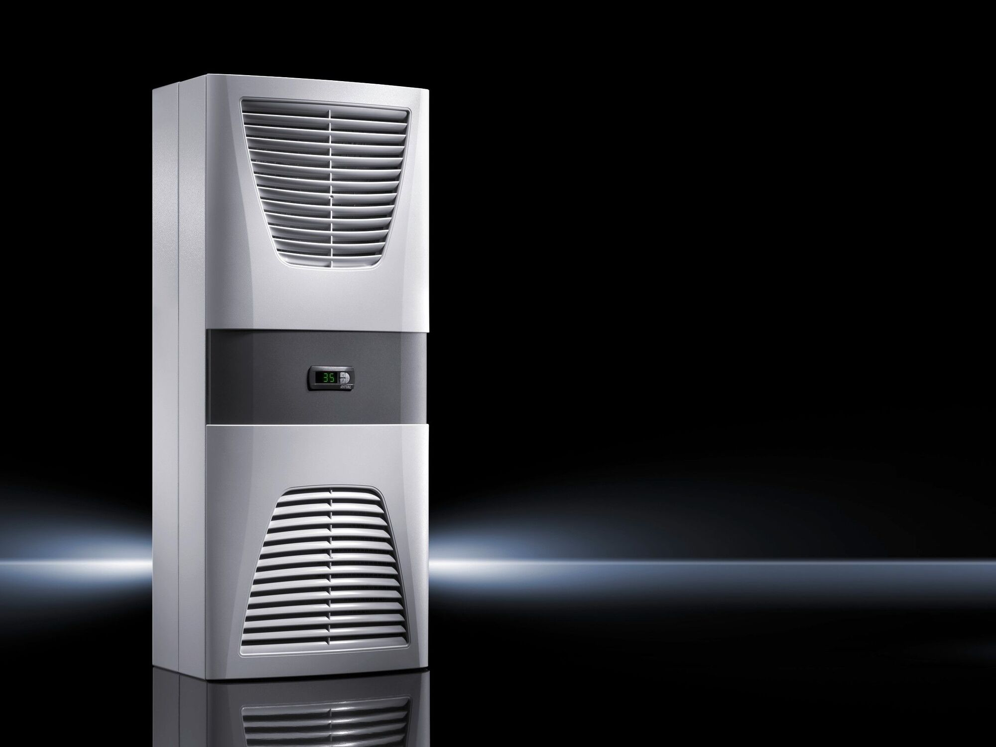 SK cooling unit Blue e, wall-mounted, 1.6 kW, 400-460 V, 3PH, 50/60 Hz, carbon steel, WHD: 400 x 950 x 260 mm