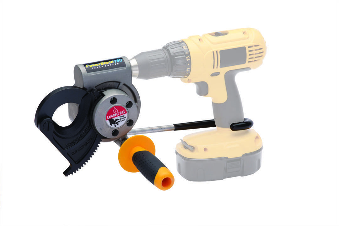 PowerBlade Cable Cutter, Voltage Rating: 12 V Minimum, Capacity: Up To 750 MCM Hard-Drawn Copper, Up To 1000 MCM Aluminum, Rugged Metal Housing