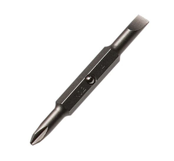 Replacement Bit, 3/16 IN, #1 Tip, Slotted, Phillips Tip, For Both Ratch-A-Nut And Twist-A-Nut