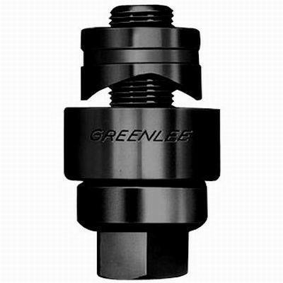 Round standard metal punch units are complete units consisting of punch, die and draw stud.  1-7/32" (1.21 mm) actual hole size.  Use with battery-powered, hydraulic, ratchet or manual drivers.  Properly assembled through pilot holes, they will make clean, fast and accurate holes.