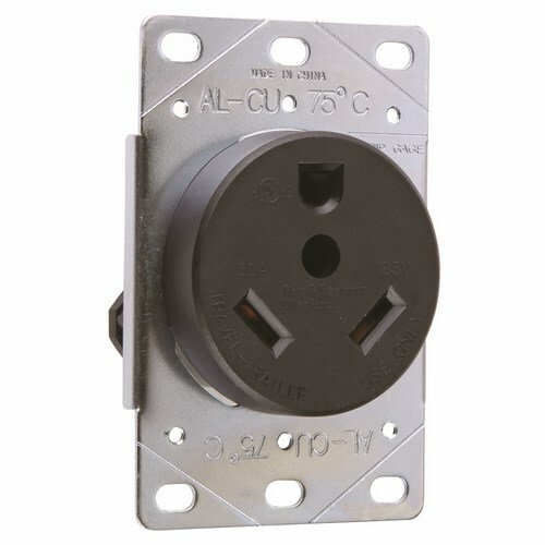 30A 125V NEMA TT30R Flush Receptacle for RV's