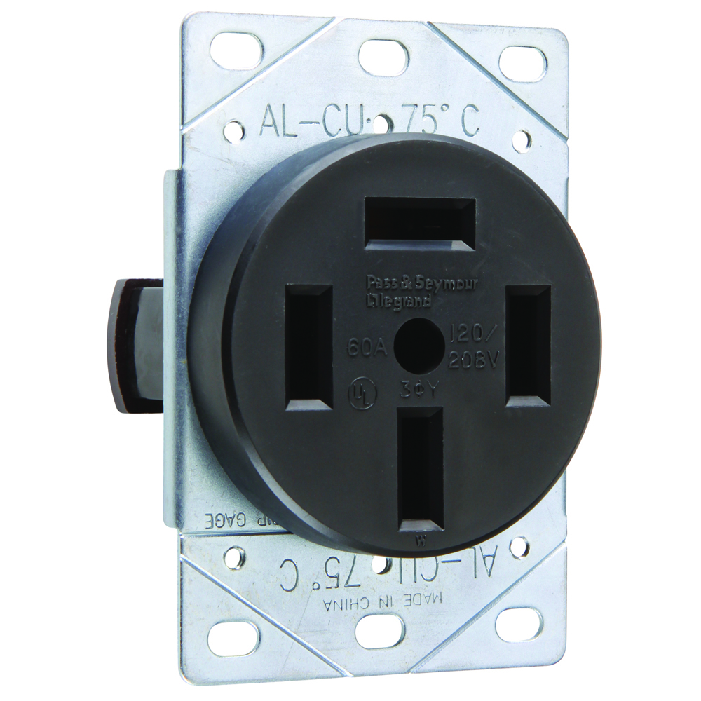 Straight Blade Receptacle 60amp 120/208v
