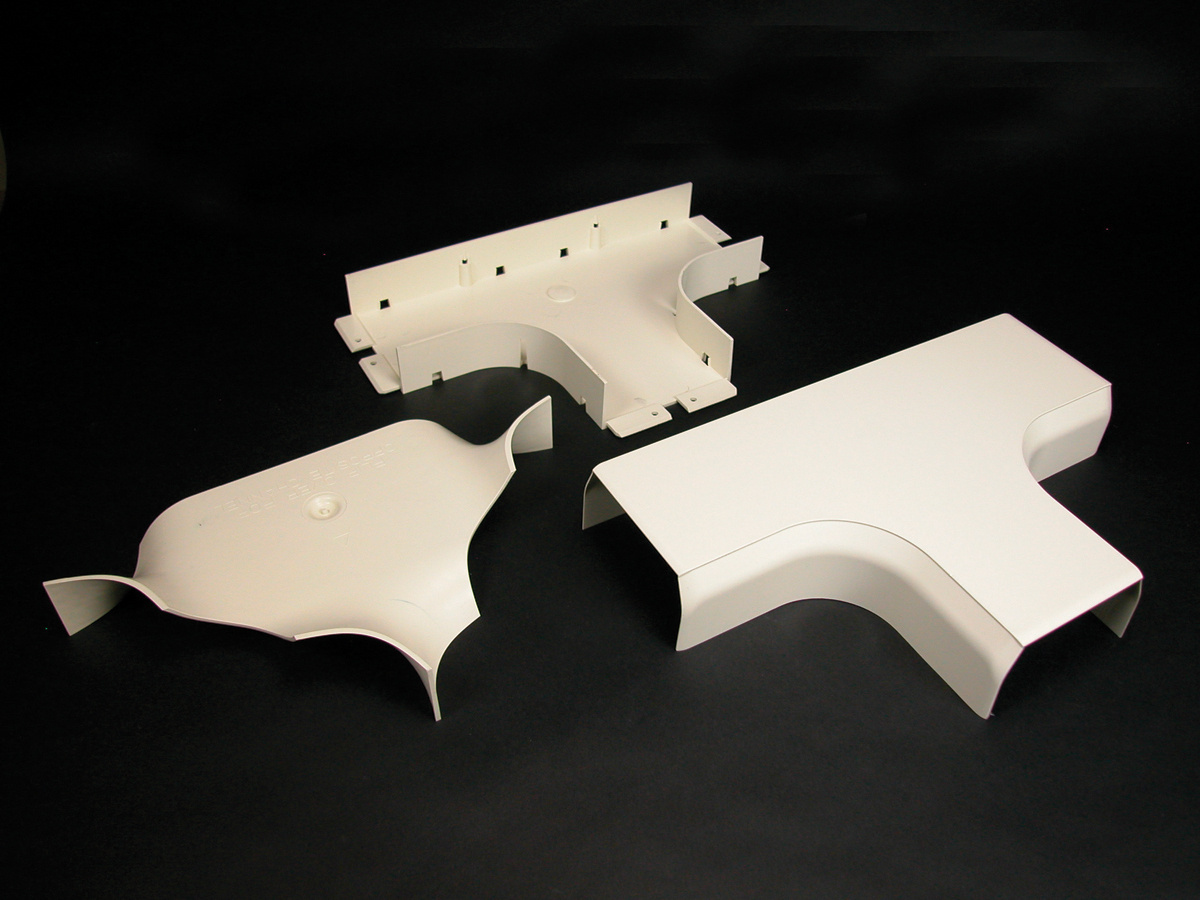 Non-Metallic Radiused Tee Fitting; White
