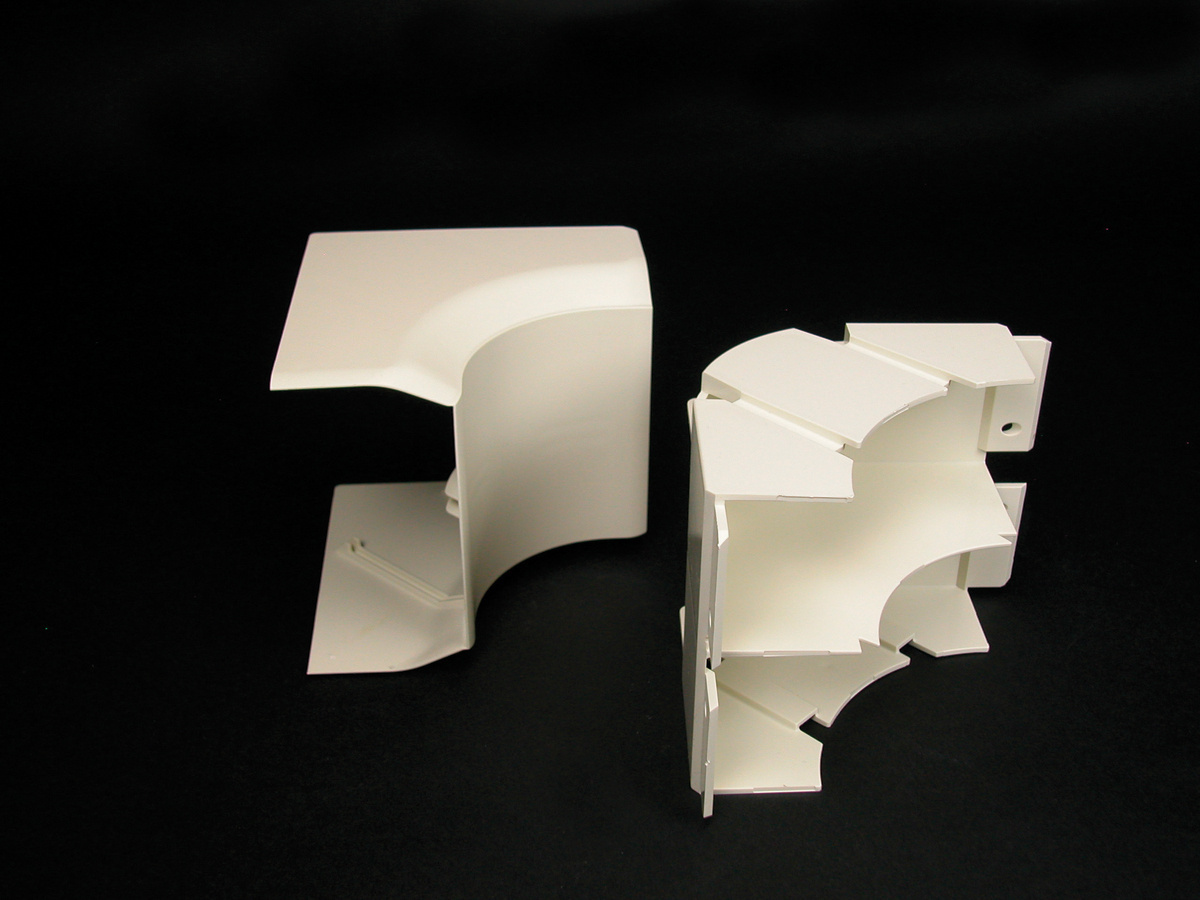 Non-Metallic Radiused Internal Elbow Fitting; White